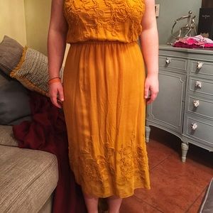 Chelsea and Violet Mustard Dress